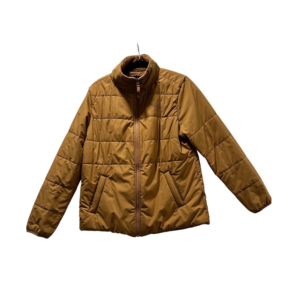 North Face Merriewood Marigold Reversible Jacket Fleece sz LG